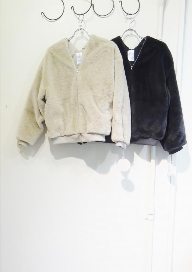 フワモコエコファーzipブルゾン