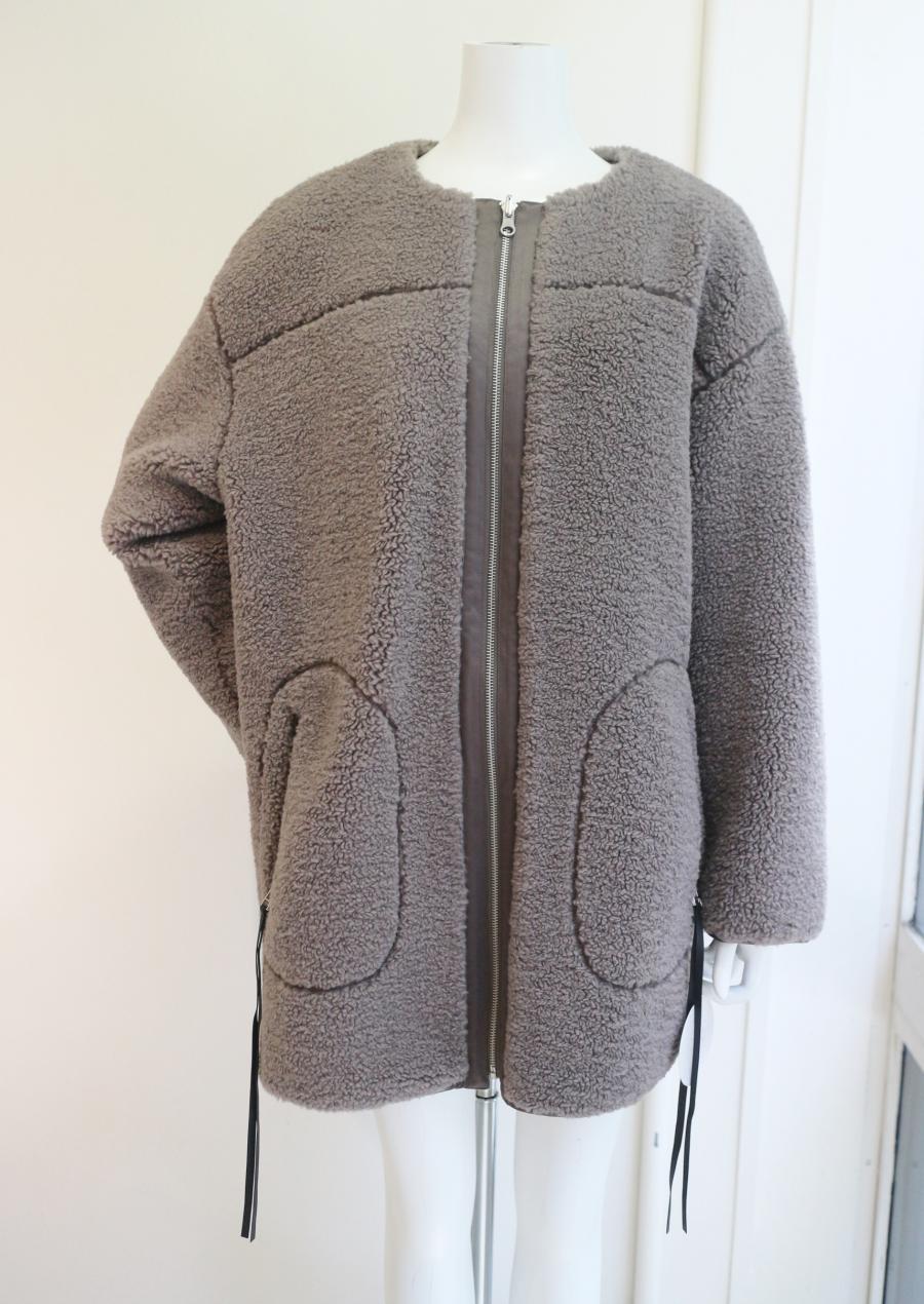 リバーシブル切替デザインボアコート