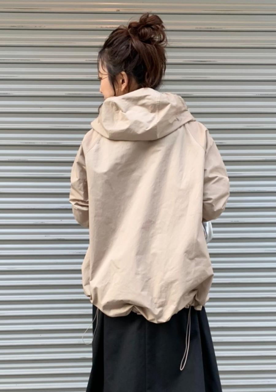 フィッシュテールzipフードブルゾン