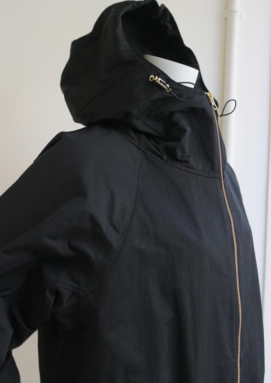 フィッシュテールzipフードブルゾン