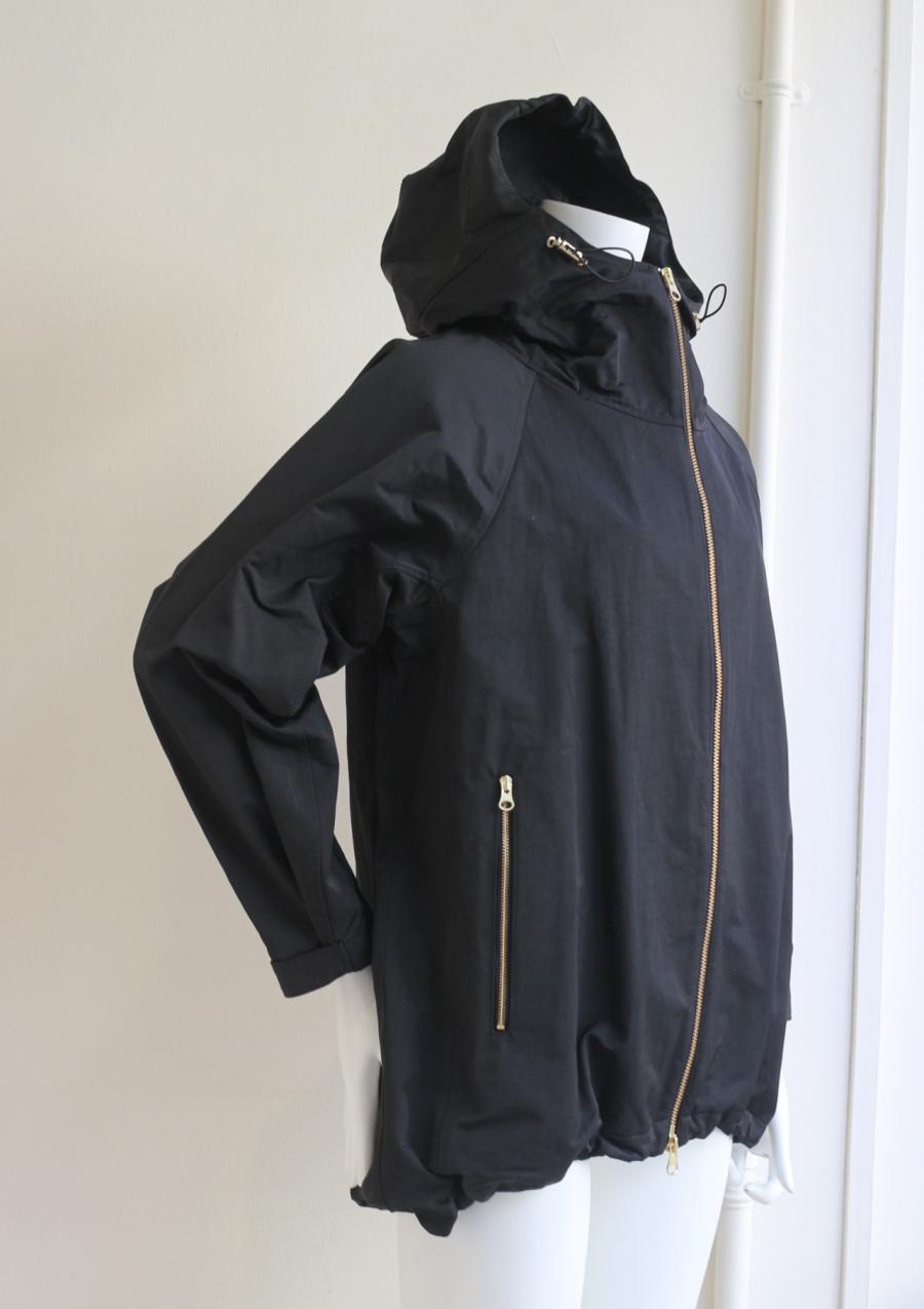 フィッシュテールzipフードブルゾン