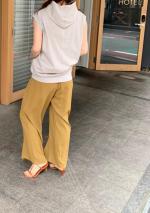 ドロストジョーゼットワイドパンツ
