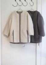 リバーシブル切替デザインボアコート