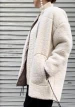 リバーシブル切替デザインボアコート