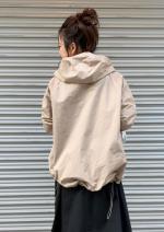 フィッシュテールzipフードブルゾン