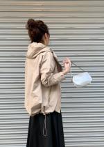 フィッシュテールzipフードブルゾン
