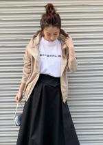 フィッシュテールzipフードブルゾン